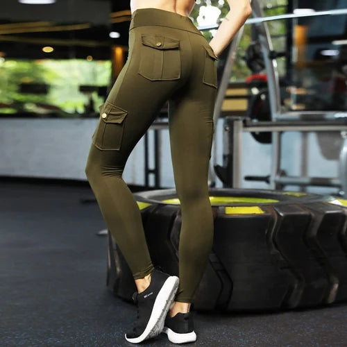 Usphonecards - Women's Pocket Sexy Stretch Leggings Fitness Track Pants