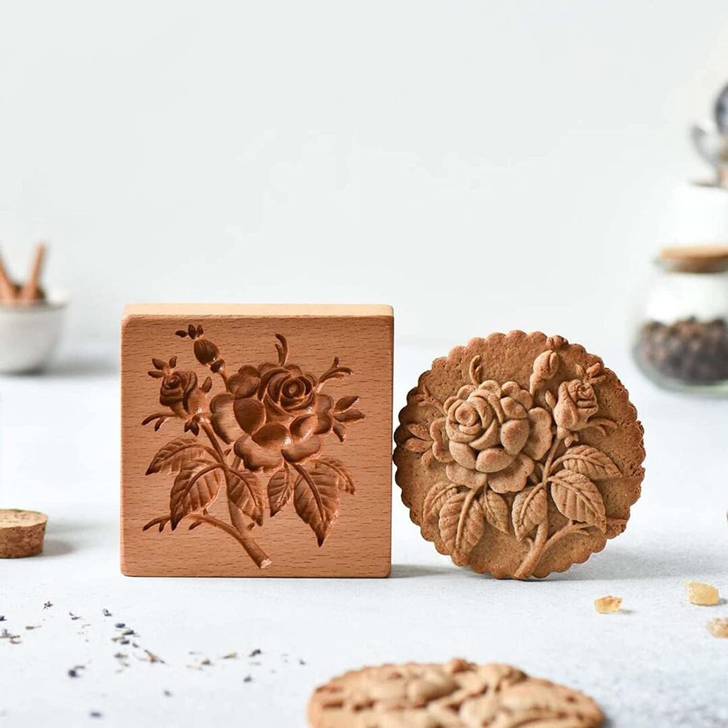 💥This week's specials - Wood Grain Cookie Knife - Cookie Embossing Mould - naotstore