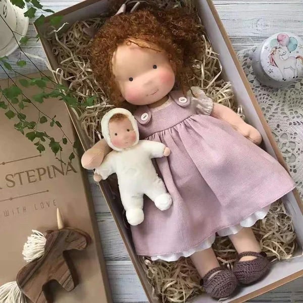 💥Specials this week🎁The Best Gift for Kids-Handmade Waldorf Doll - naotstore