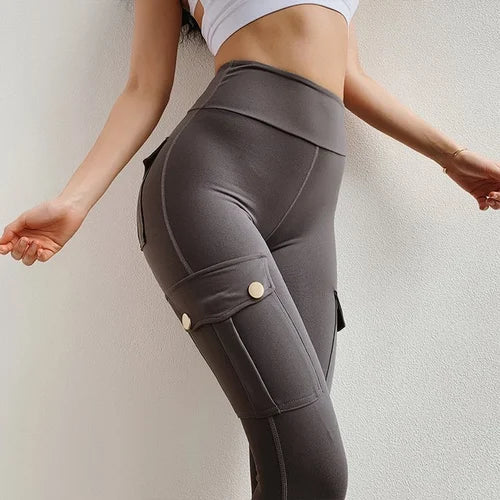 Usphonecards - Women's Pocket Sexy Stretch Leggings Fitness Track Pants