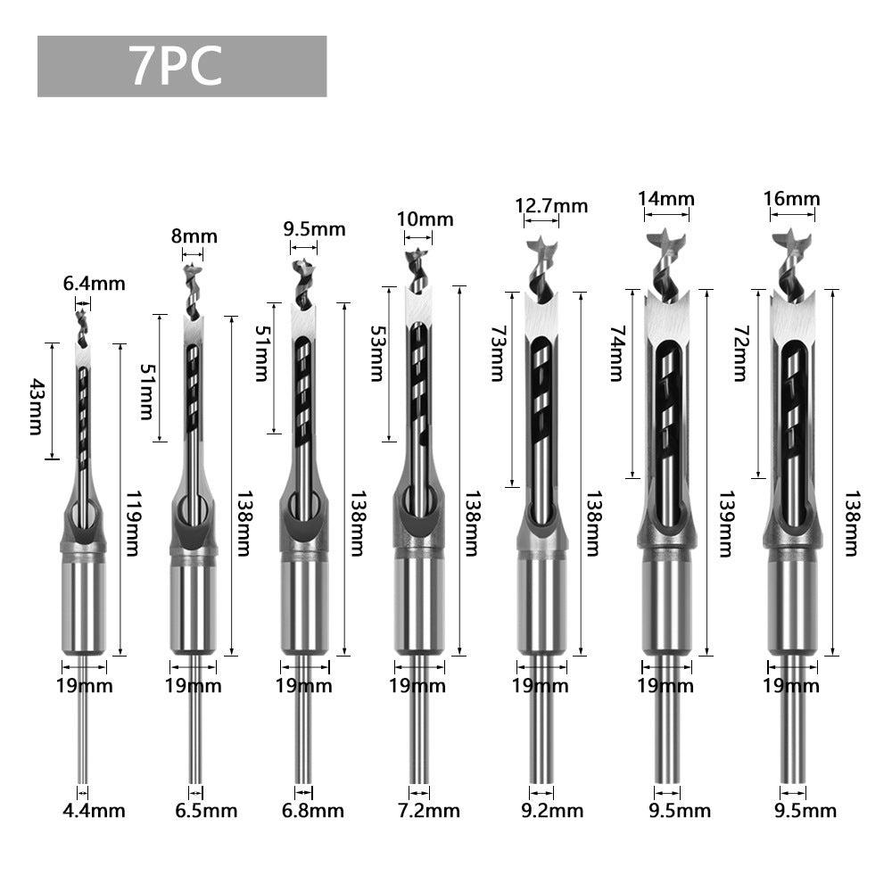 💥Efficient Woodworking Essential - Adapter and Square-Headed Wood Chisel Set - naotstore