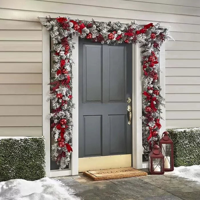 Usphonecards - The Cordless Prelit Red And White Holiday Trim