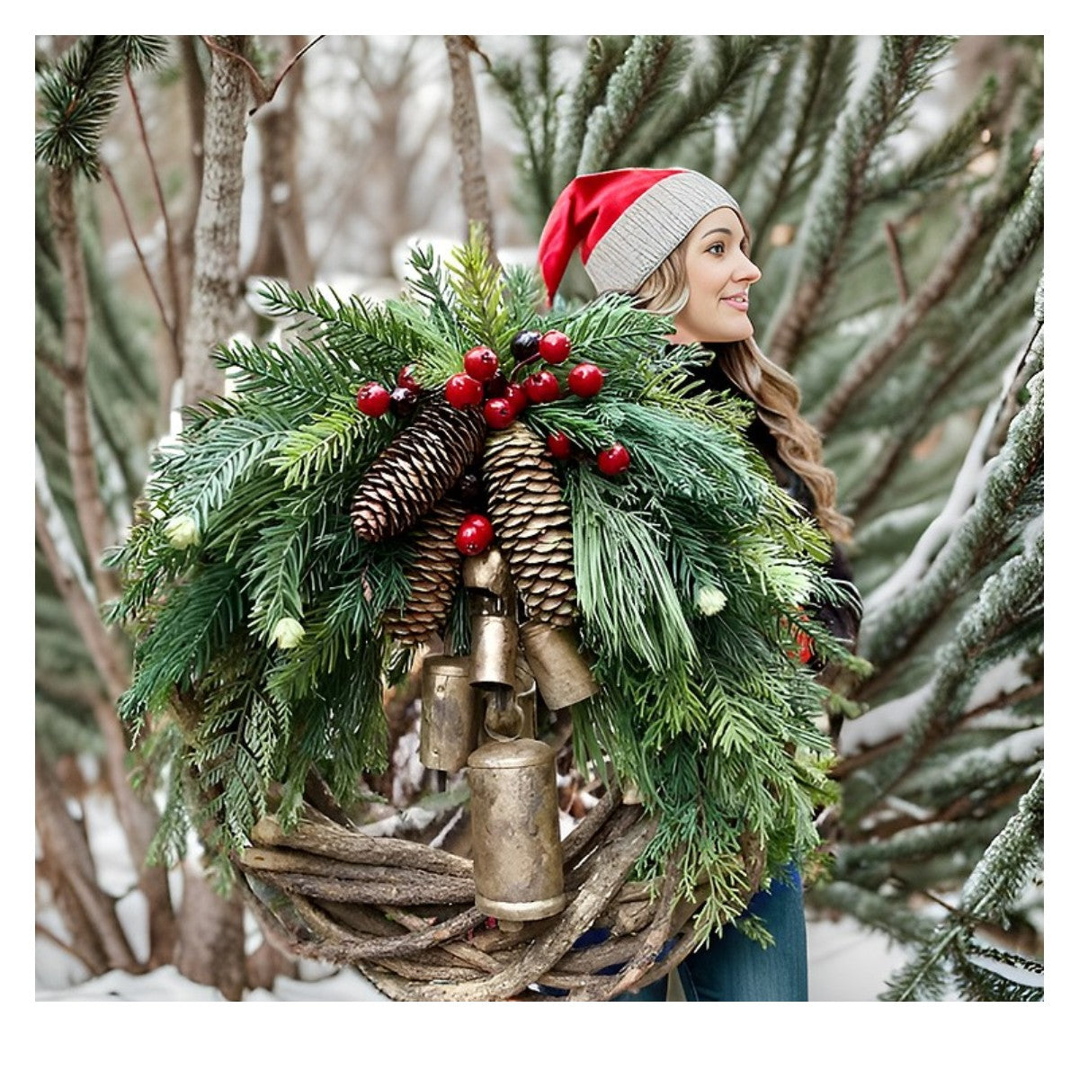 🍭Specials this week -  Farmhouse Christmas Wreath, Boho Wreath, Holiday Wreath - naotstore