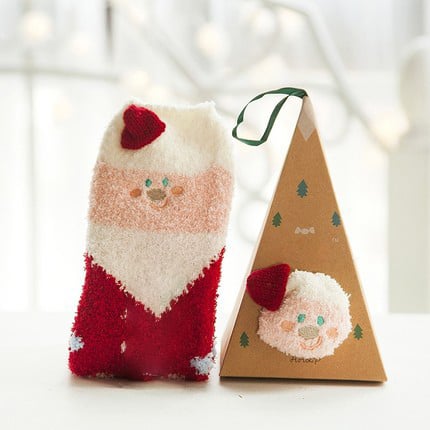 Usphonecards - Cute Christmas Style Thickened Warm Socks