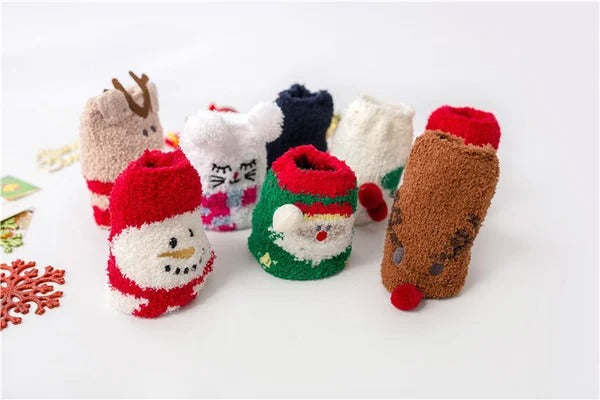 Usphonecards - Cute Christmas Style Thickened Warm Socks