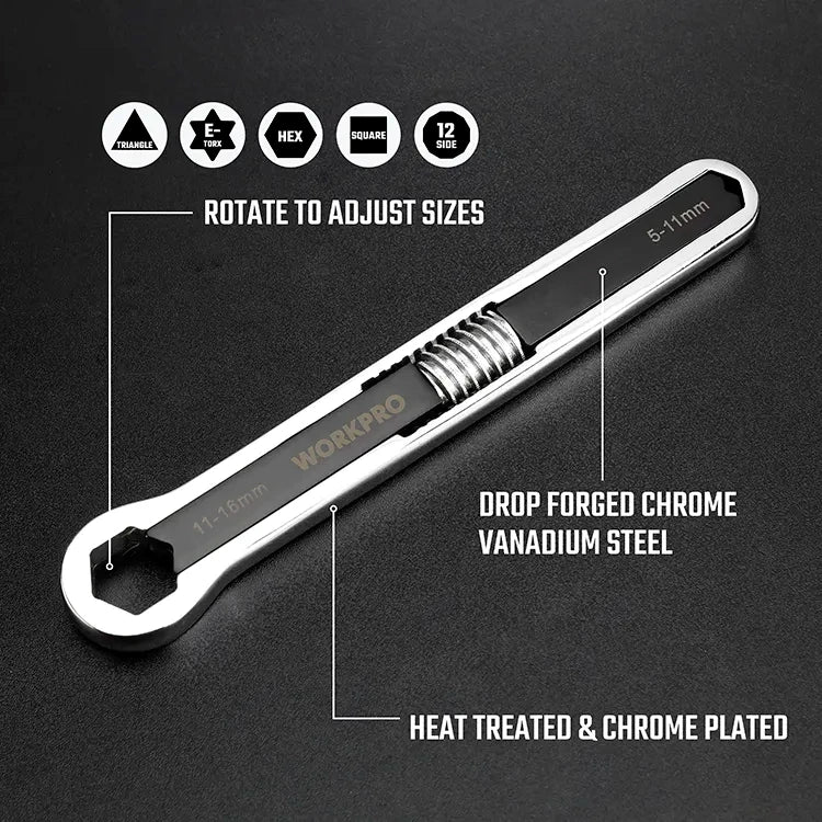 Usphonecards - GEARDRIVE Universal Wrench Set Drop Forged