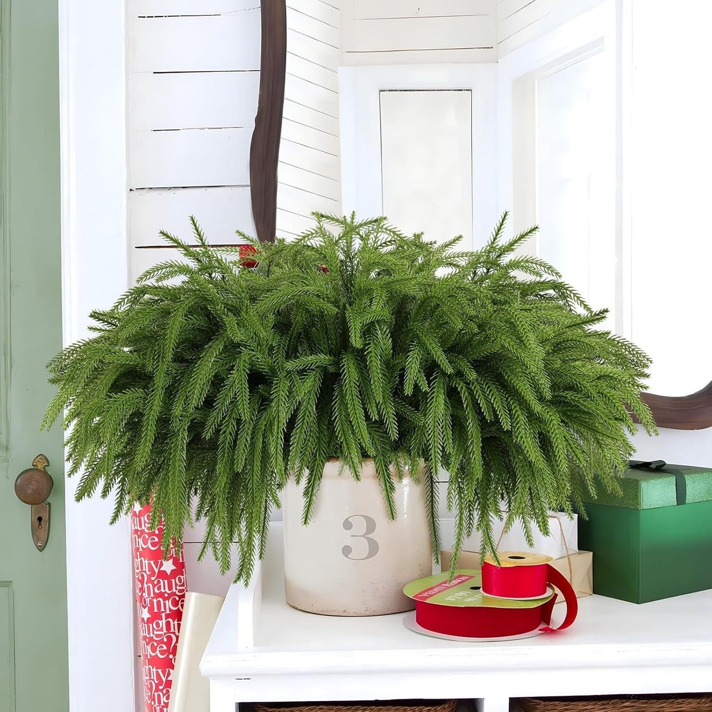 Usphonecards - Natural Christmas Greenery-Norfolk Pine Branch