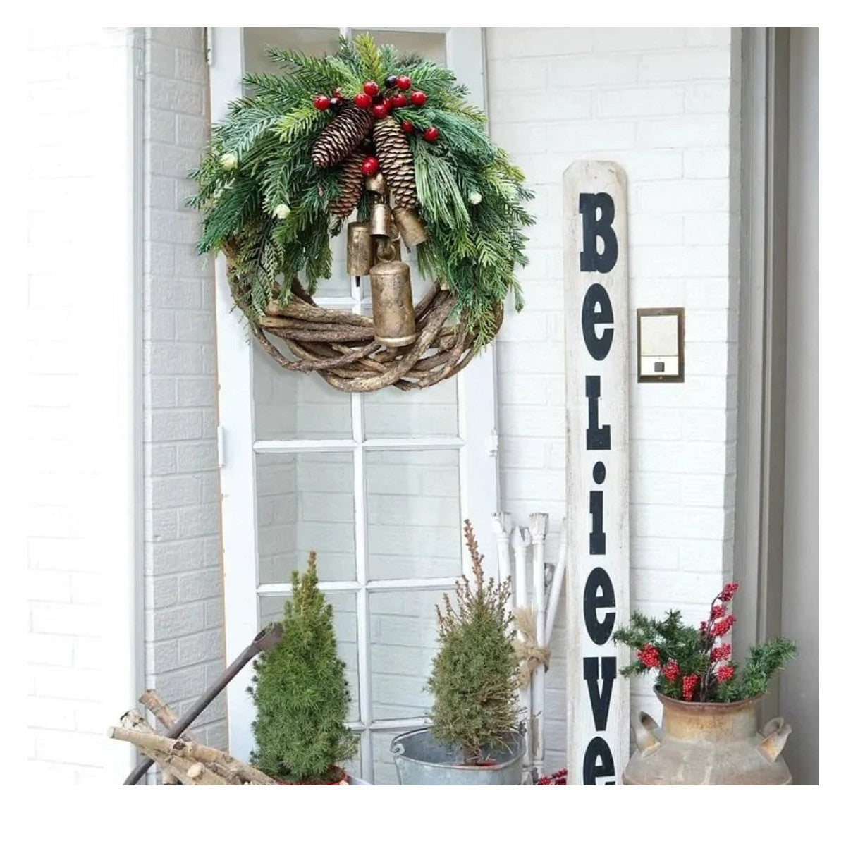 🍭Specials this week -  Farmhouse Christmas Wreath, Boho Wreath, Holiday Wreath - naotstore