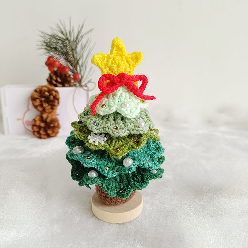 Christmas DIY material package Gradient color bag ornaments Crochet material package