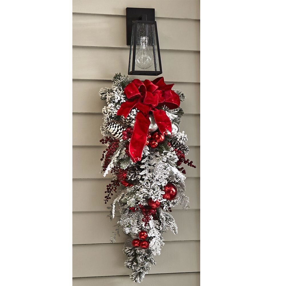 Usphonecards - The Cordless Prelit Red And White Holiday Trim