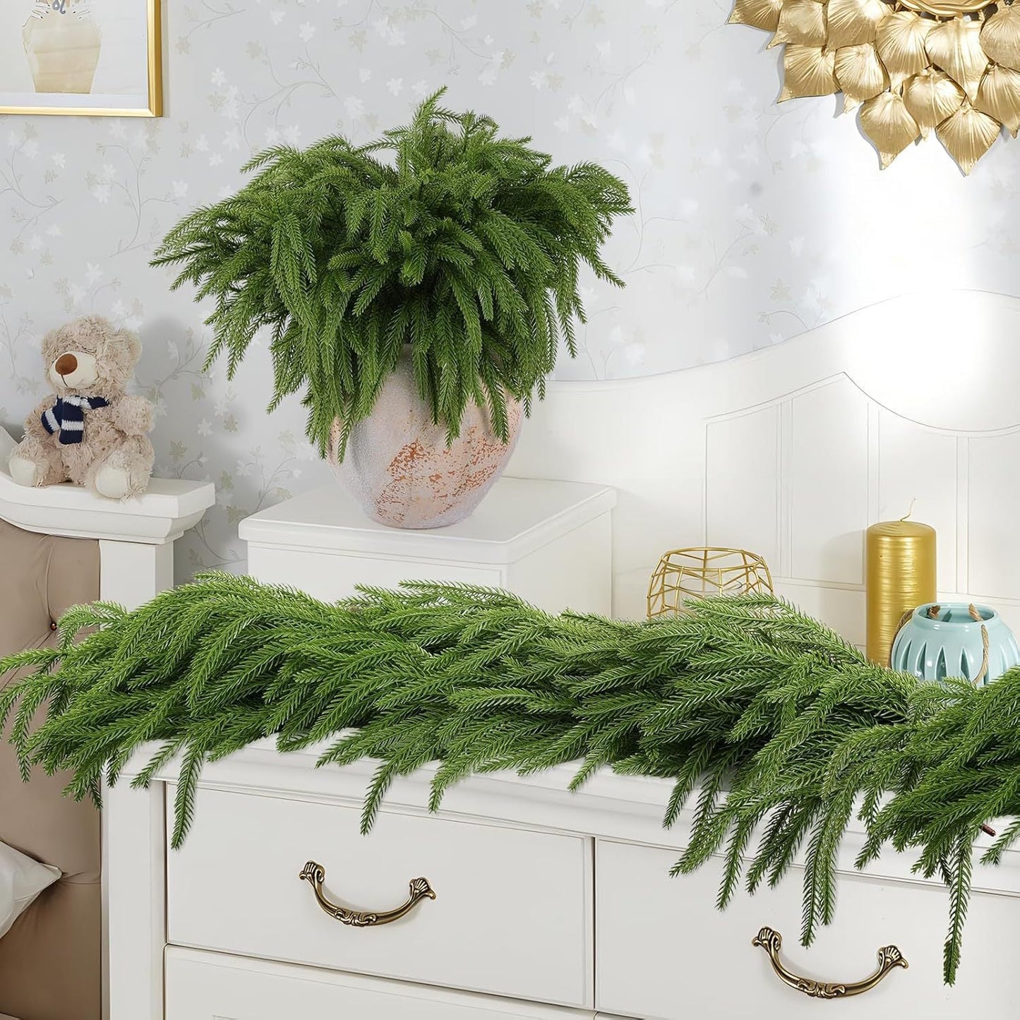 Usphonecards - Natural Christmas Greenery-Norfolk Pine Branch