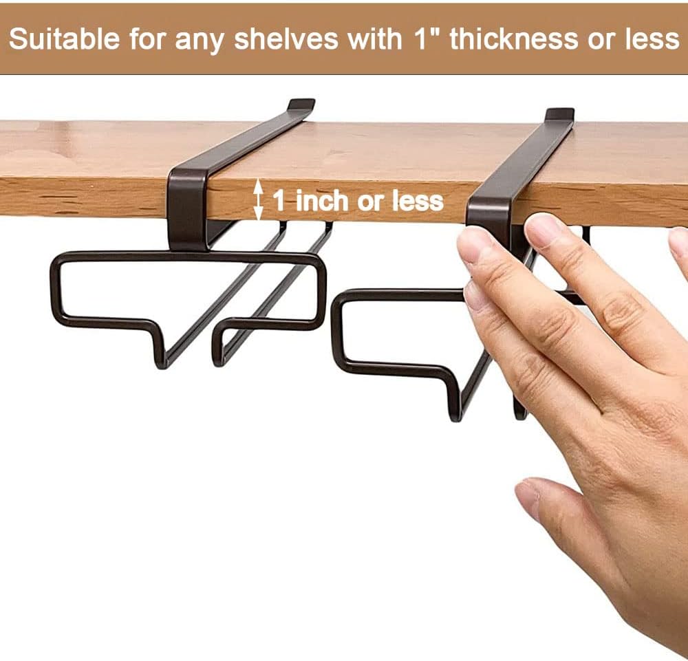 Usphonecards - Under Cabinet Wine Glass Holder