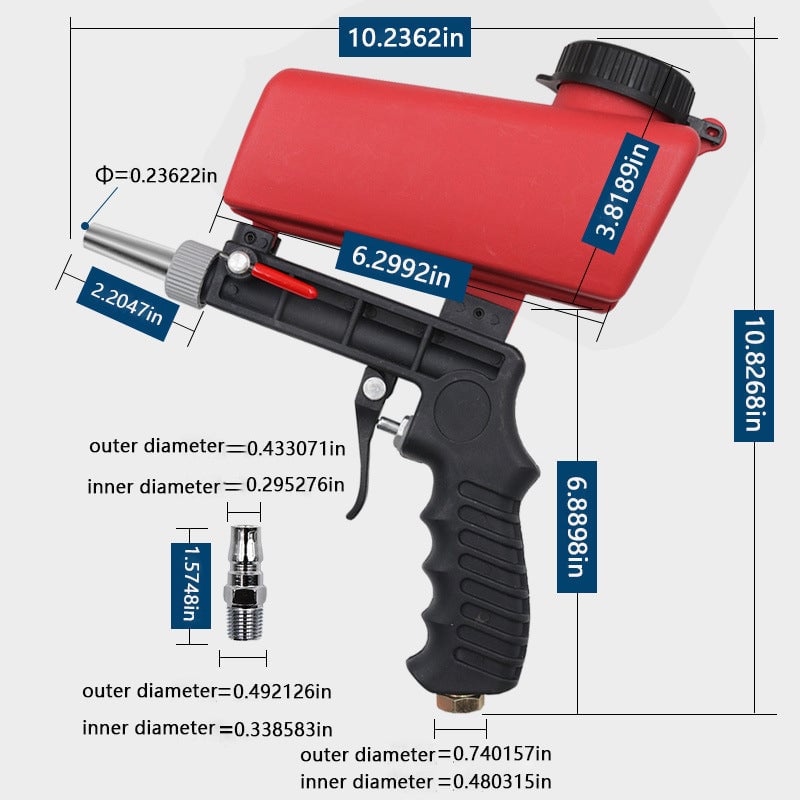 💥Hottest items - Portable Pneumatic Sandblasting Gun - naotstore