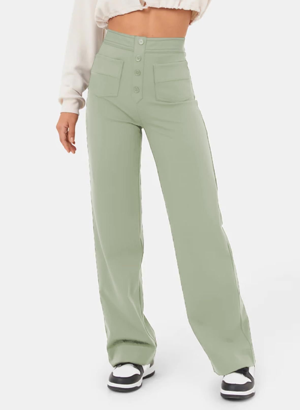 💥🔥Hottest products this month - High-waisted Elastic Casual Trousers - naotstore