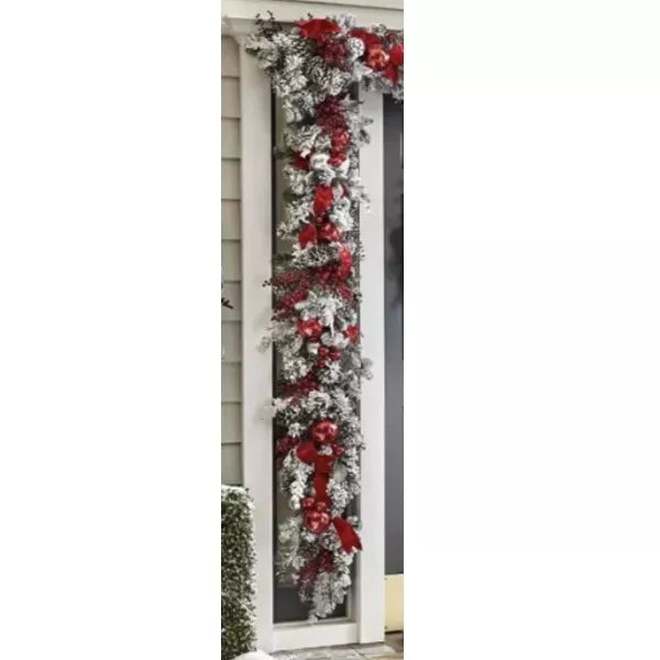 Usphonecards - The Cordless Prelit Red And White Holiday Trim