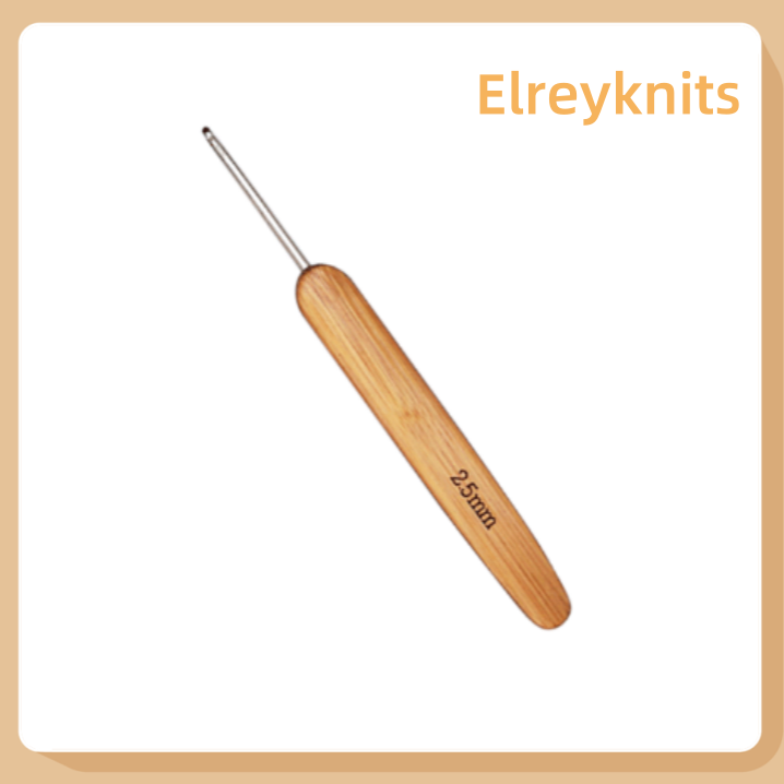 Free Gifts——Elreyknits™Bamboo Handle Carbonized Crochet Hooks for Knitting