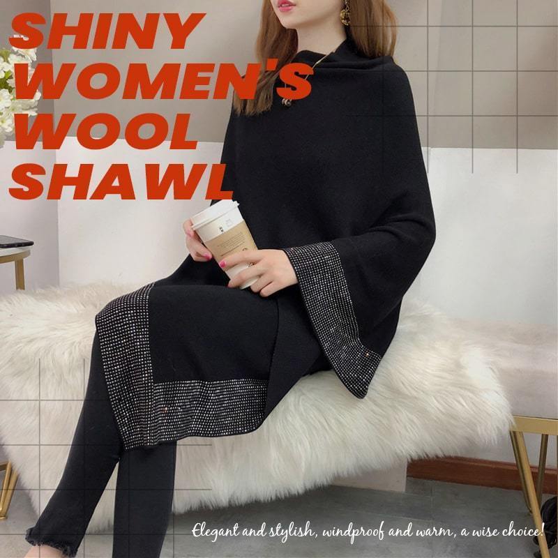 Usphonecards - Shiny Women's Wool Shawl